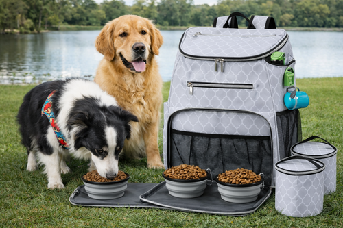 BAGLHER Dog Travel Backpack Airline Approved White