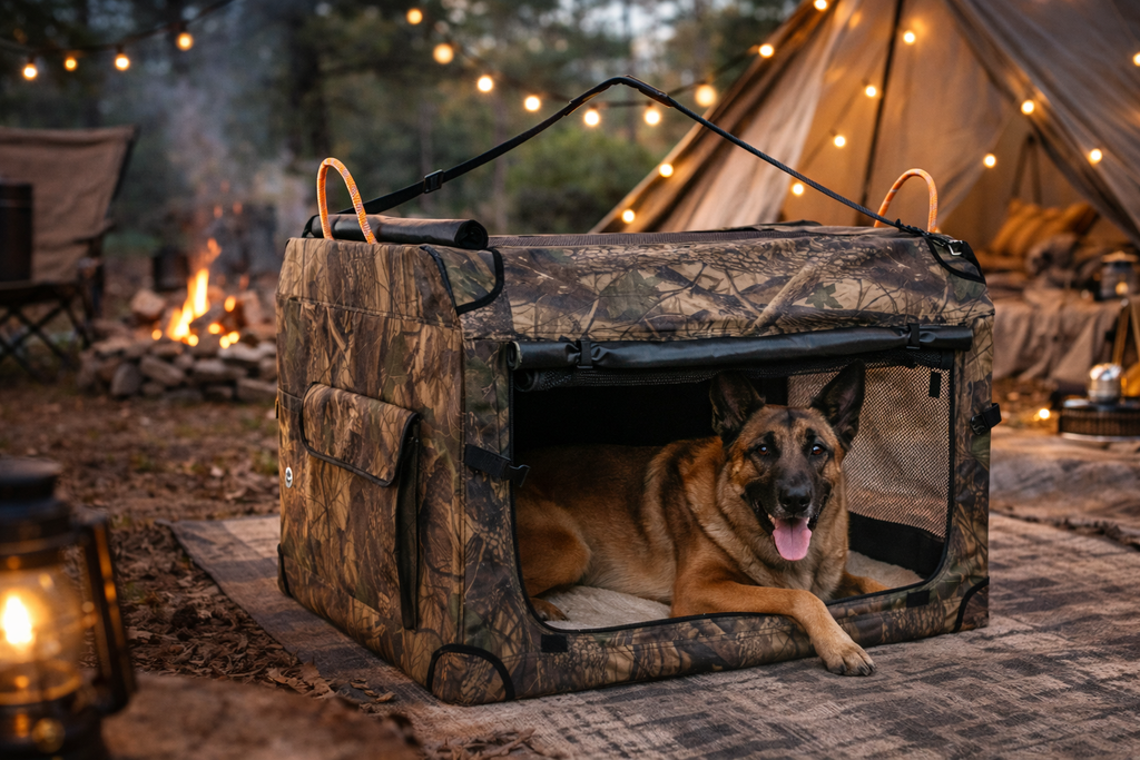 KOOPRO Camo TravelDog Crate