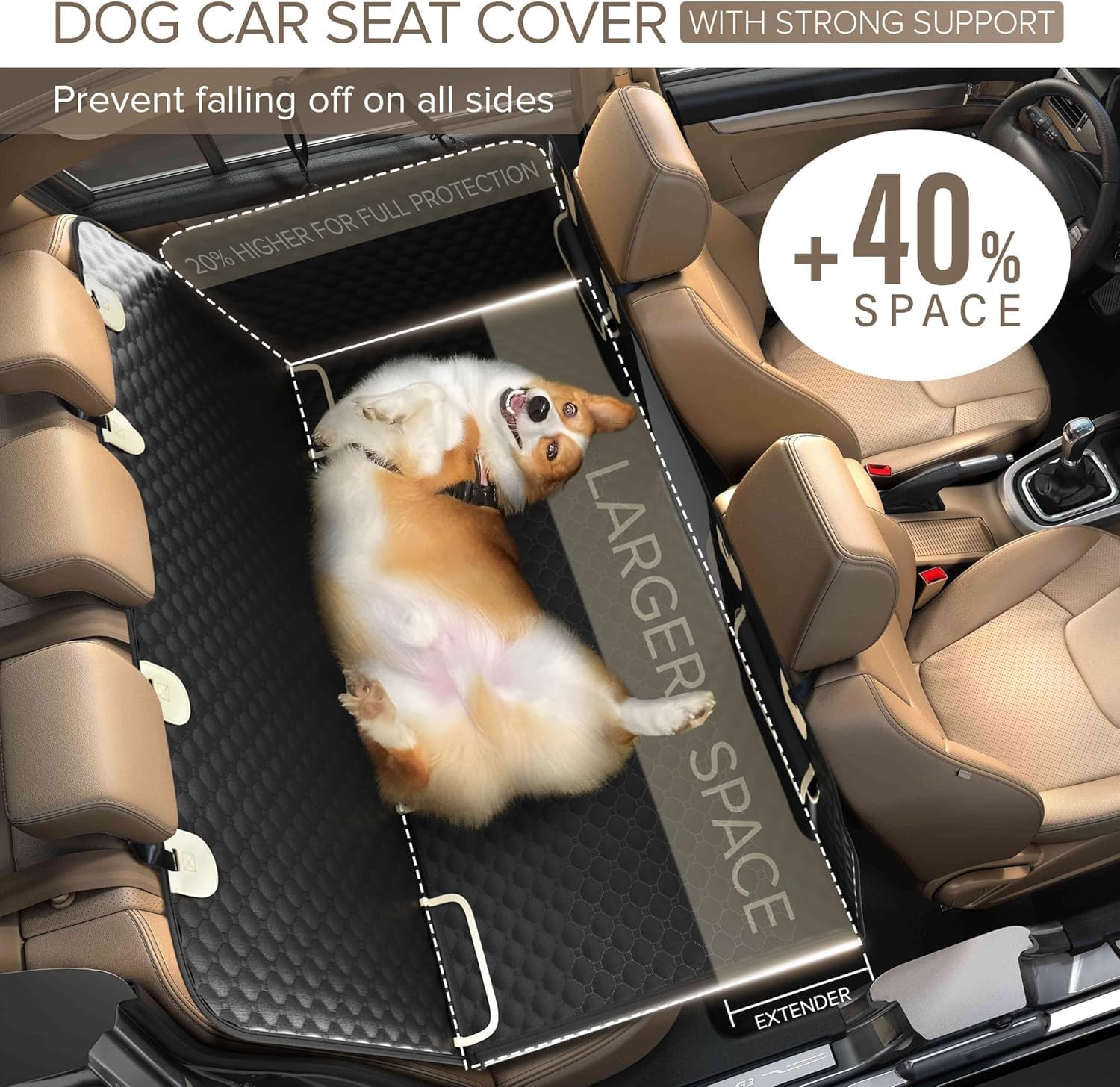 Deluxe Canine Car Seat Extender