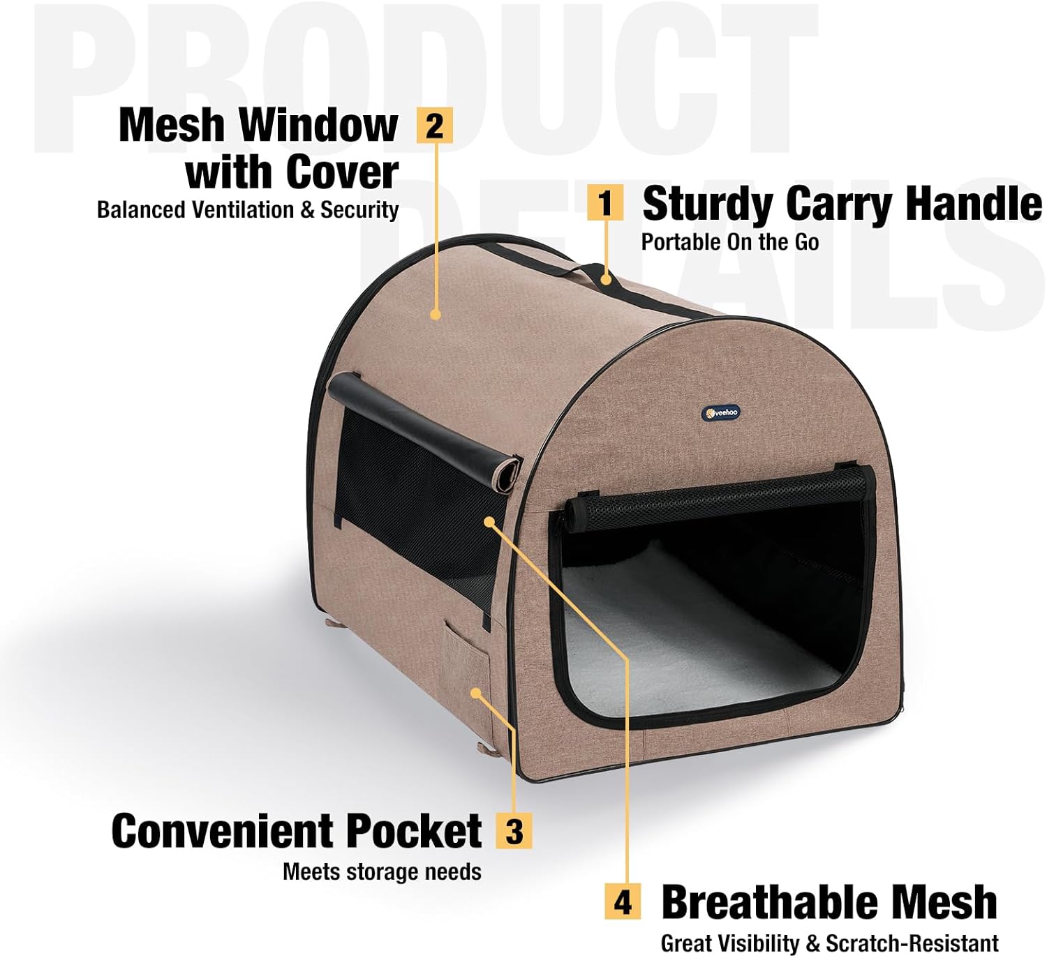 Veehoo Soft Portable Dog Crate