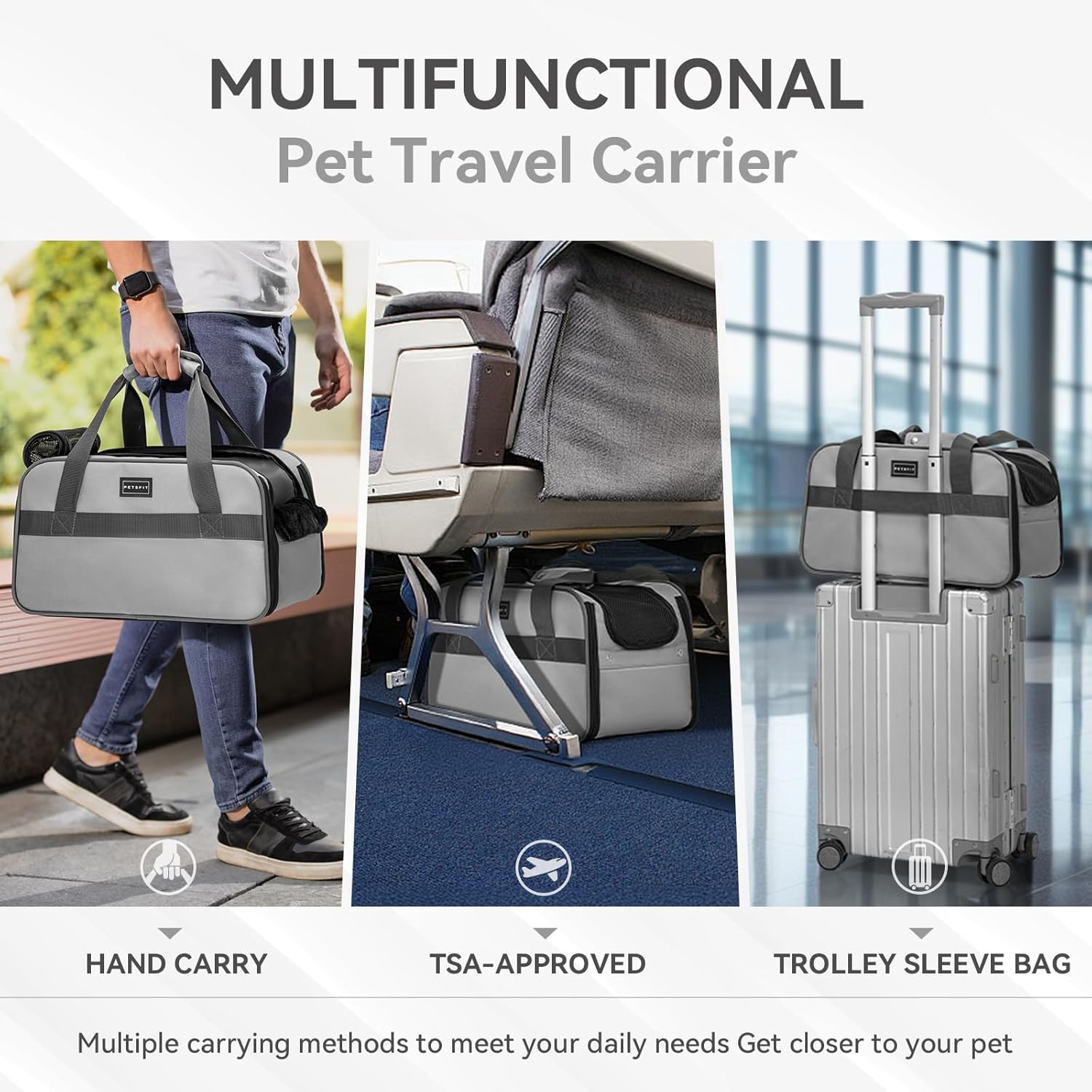 Zoomsterz Compact Multipurpose Pet Travel Seat