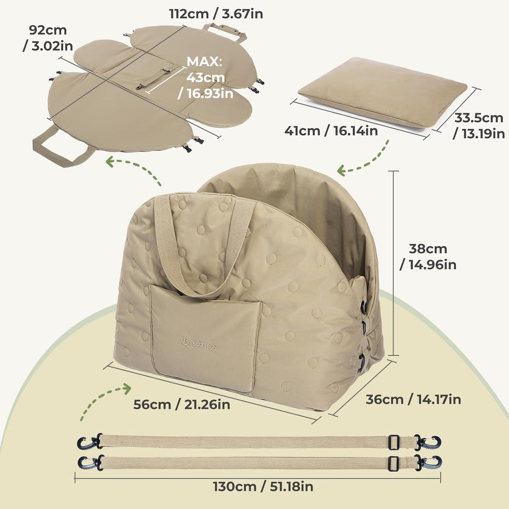 Elegant Trio Pet Carrier for Medium Pets