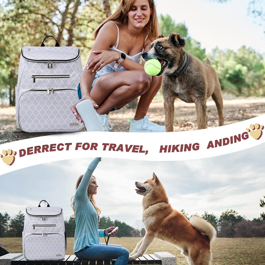 BAGLHER Dog Travel Backpack Airline Approved White