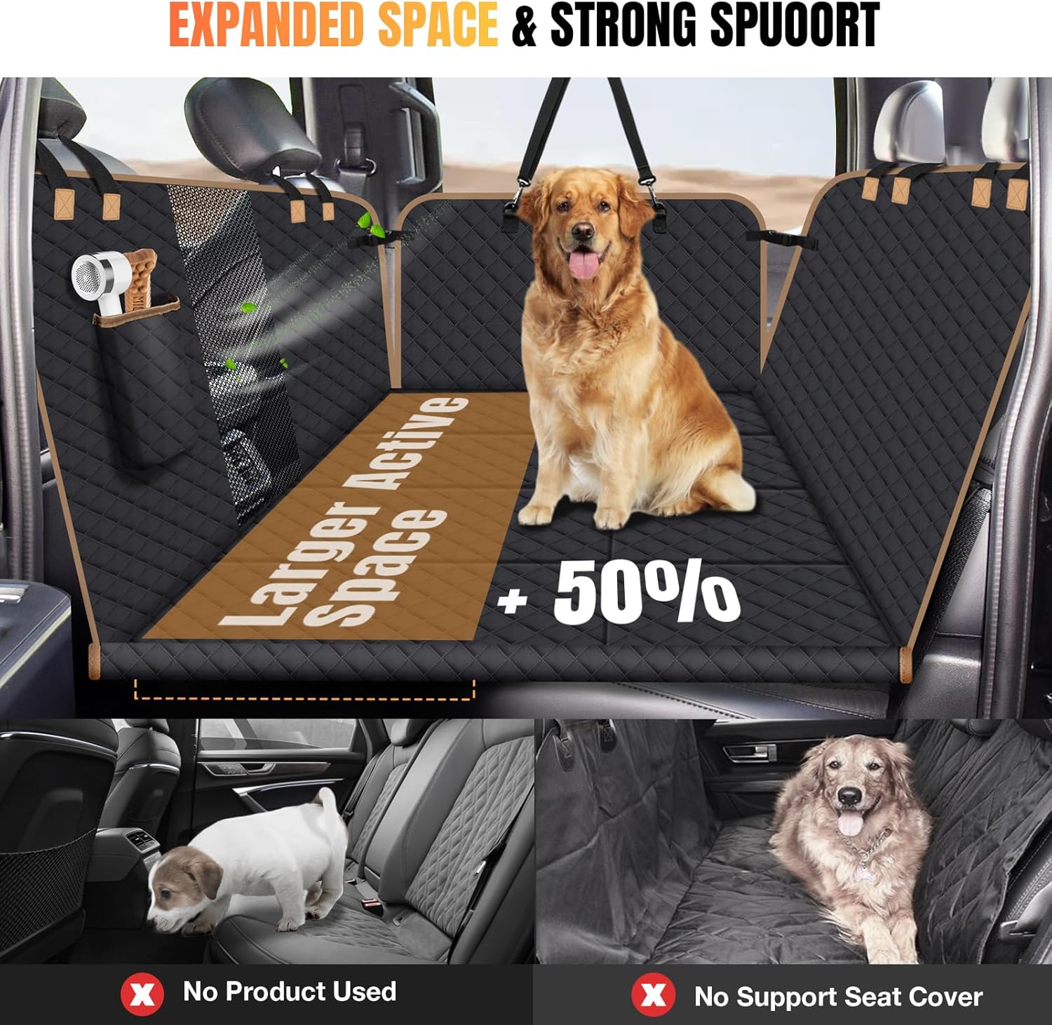AutoGuard Deluxe Dog Car Seat Cover