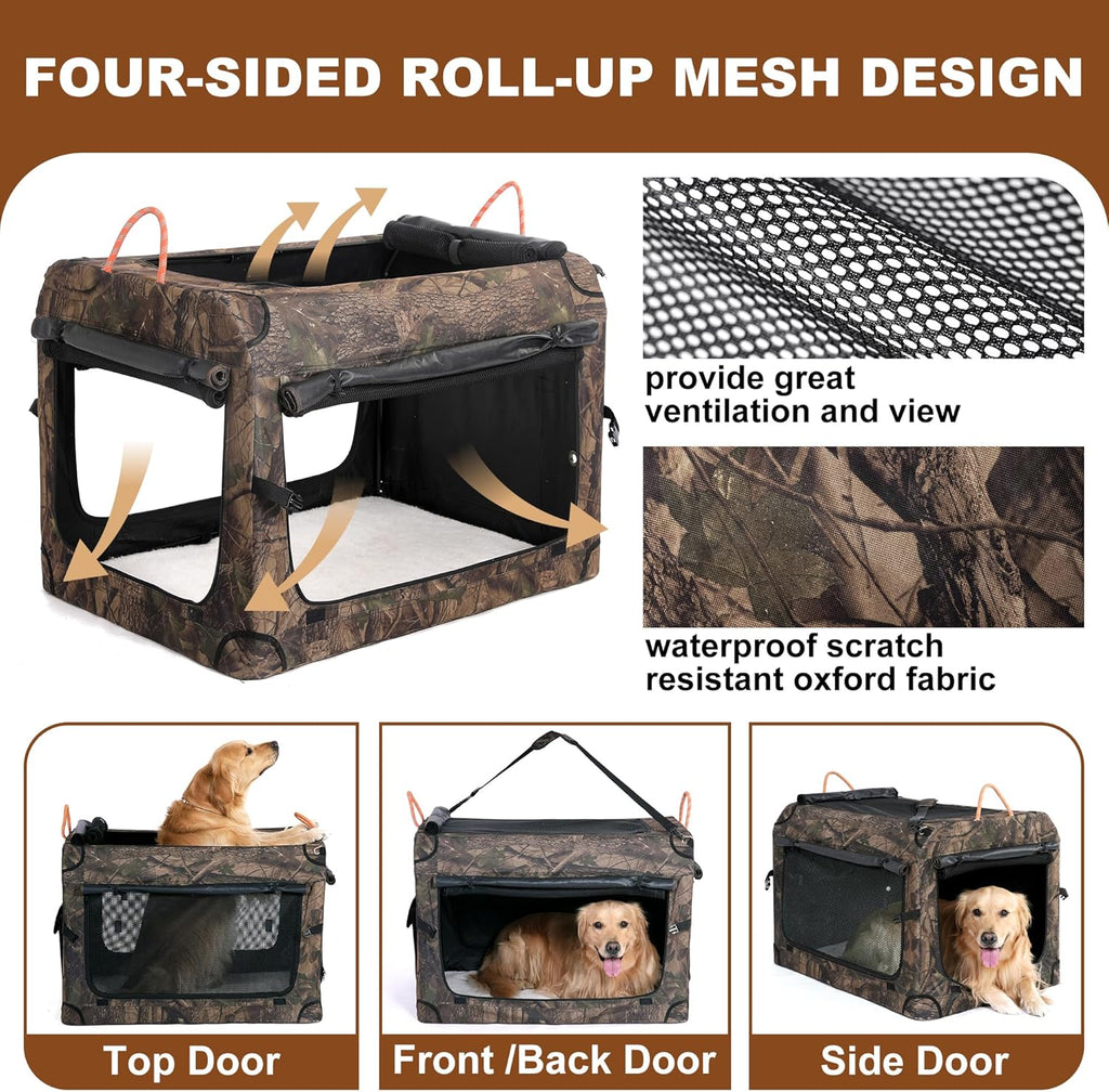 KOOPRO Camo TravelDog Crate