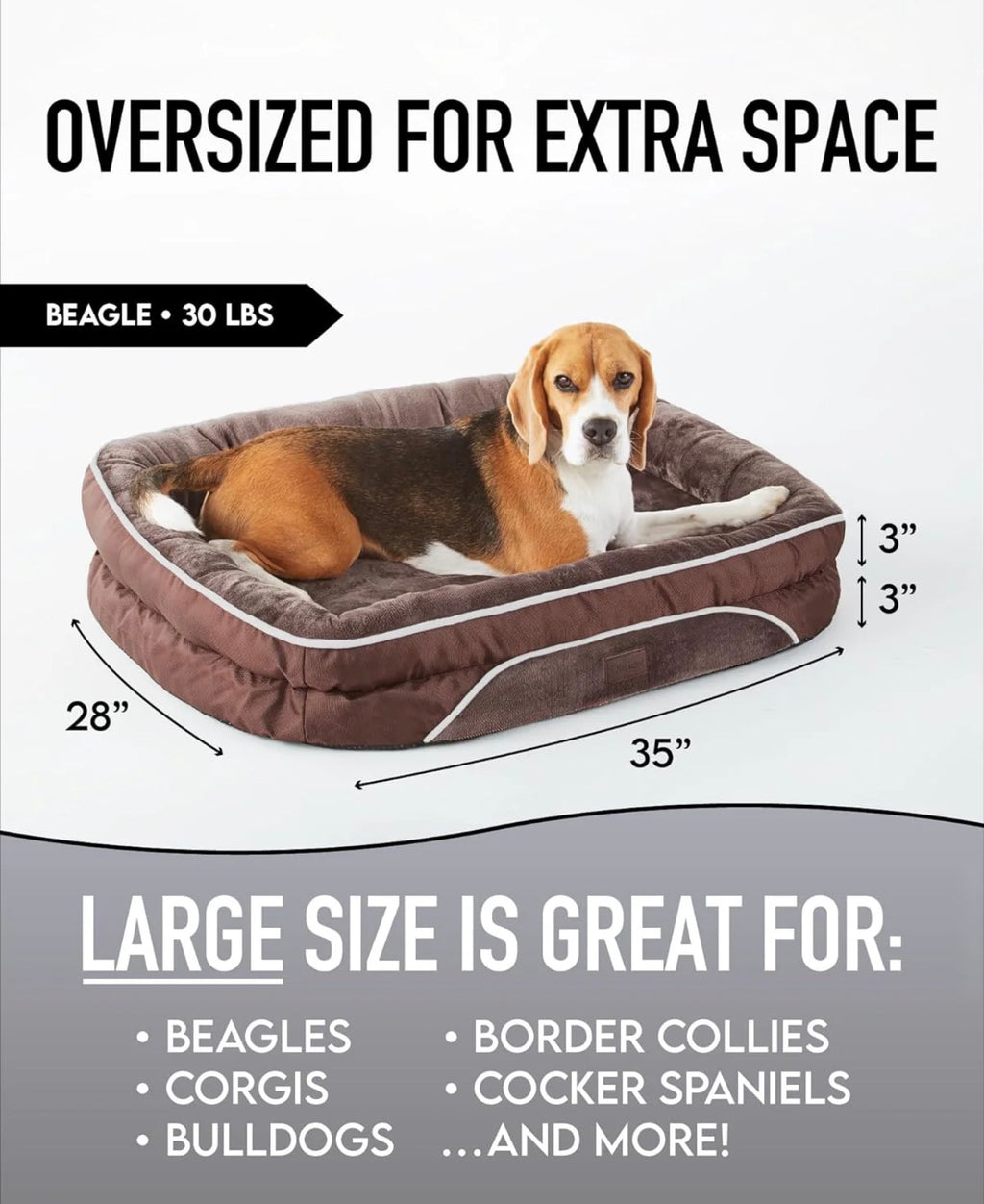 ComfyOrtho Dog Bed